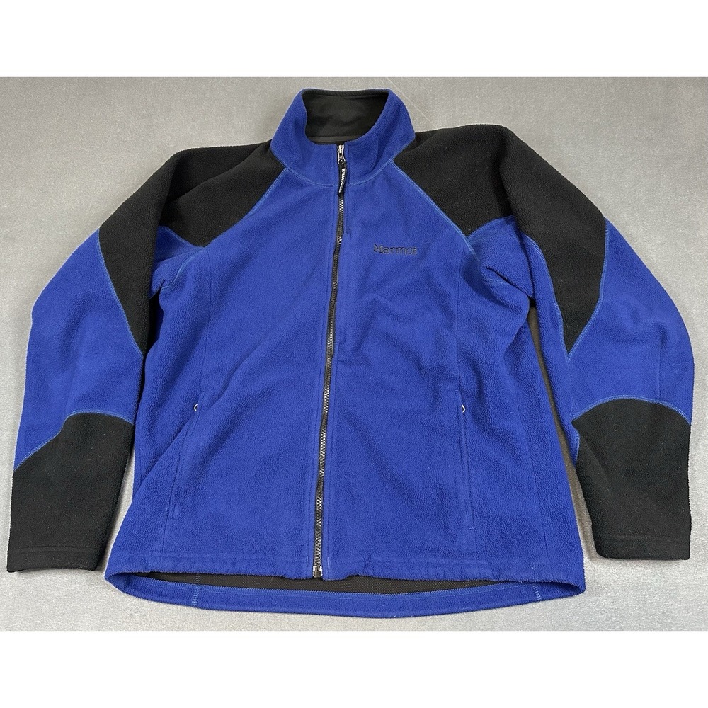 Marmot Gore Windstopper Fleece Jacket Mens Large Full Zip Mock Neck